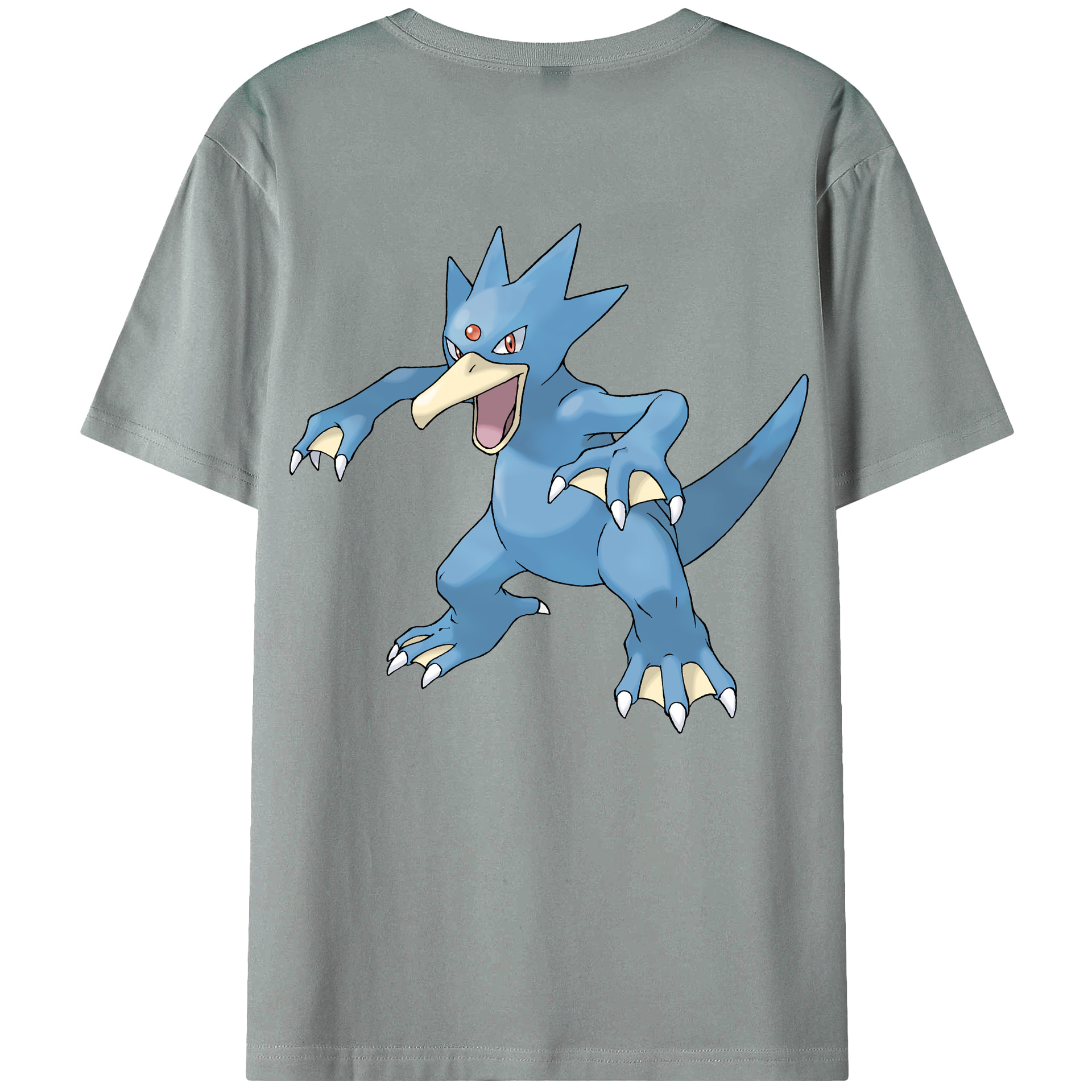 （画像用） ポケットモンスター Pokémon 綿100％ メンズ半袖Tシャツ（バックプリント） 通気性